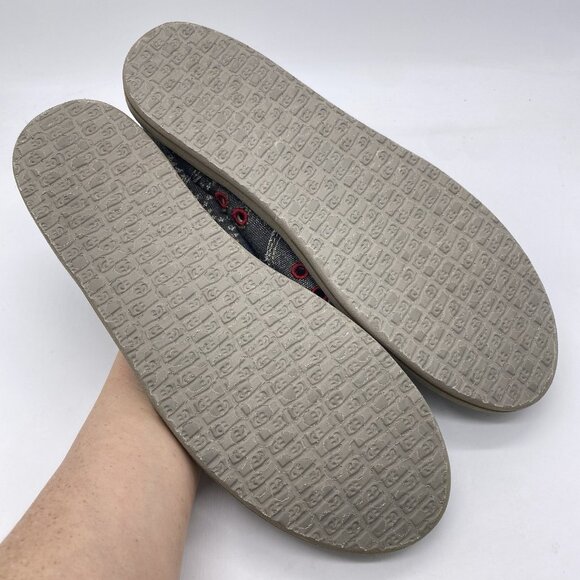 Sanuk Scribble Singing Birds Slip On Shoes Women’s Size 11 Sidewalk Surfer Flats - Picture 14 of 14